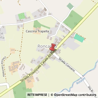 Mappa 15033 Roncaglia AL, Italia, 15033 Casale Monferrato, Alessandria (Piemonte)