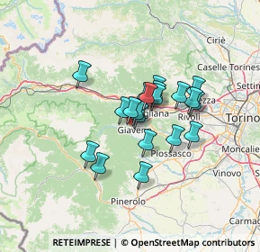 Mappa SP 189, 10094 Giaveno TO, Italia (9.3795)