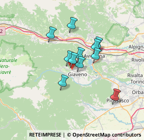 Mappa SP 189, 10094 Giaveno TO, Italia (4.91545)