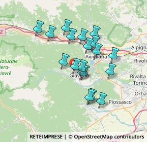 Mappa SP 189, 10094 Giaveno TO, Italia (5.89789)