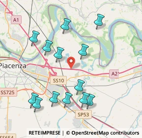 Mappa A21 Autostrada Torino Brescia, 29122 Roncaglia PC, Italia (4.16308)