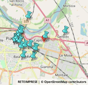 Mappa Via Giuseppe Portapuglia, 29122 Piacenza PC, Italia (2.0865)