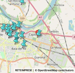 Mappa Via Giuseppe Portapuglia, 29122 Piacenza PC, Italia (2.588)