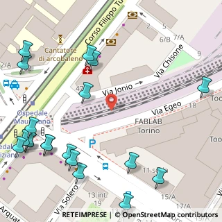 Mappa Via Jonio, 10128 Torino TO, Italia (0.0963)