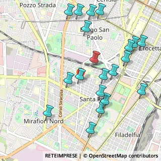 Mappa Via Gorizia, 10141 Torino TO, Italia (1.184)