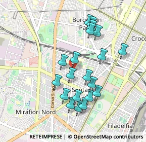 Mappa Via Gorizia, 10136 Torino TO, Italia (0.8675)