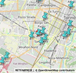 Mappa Via Gorizia, 10136 Torino TO, Italia (2.59333)