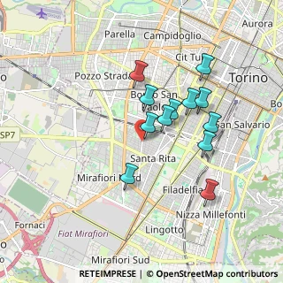 Mappa Via Gorizia, 10141 Torino TO, Italia (1.54333)