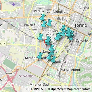 Mappa Via Gorizia, 10141 Torino TO, Italia (1.4915)