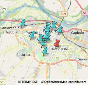 Mappa Via Rinaldo Ancillotti, 29122 Piacenza PC, Italia (0.96583)