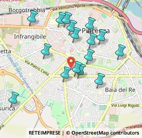 Mappa Via Rinaldo Ancillotti, 29122 Piacenza PC, Italia (0.92438)