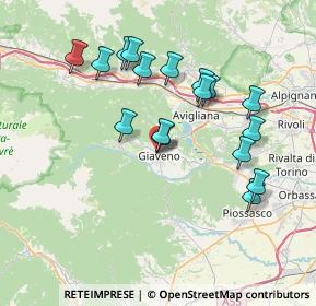 Mappa Via Parco Abbaziale, 10094 Giaveno TO, Italia (7.17824)