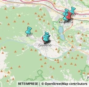 Mappa Via Parco Abbaziale, 10094 Giaveno TO, Italia (3.10667)