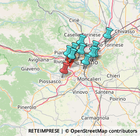 Mappa Strada Decima, 10095 Grugliasco TO, Italia (7.39333)