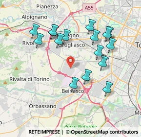 Mappa Strada Decima, 10095 Grugliasco TO, Italia (3.81063)