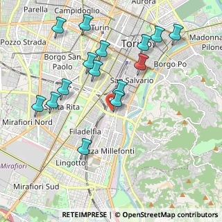 Mappa Via Cellini Benvenuto, 10125 Torino TO, Italia (2.152)