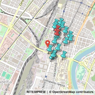 Mappa Via Cellini Benvenuto, 10125 Torino TO, Italia (0.359)