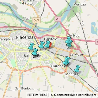 Mappa Via Ippolito Pindemonte, 29100 Piacenza PC, Italia (1.67364)