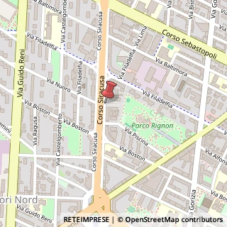 Mappa Corso Siracusa,  125, 10137 Torino, Torino (Piemonte)