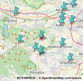 Mappa Via G. Castaudi, 10090 Villarbasse TO, Italia (4.69077)
