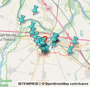 Mappa Via Lorenzo Toncini, 29122 Piacenza PC, Italia (2.3825)