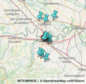 Mappa Via Lorenzo Toncini, 29122 Piacenza PC, Italia (7.30923)