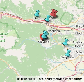 Mappa Via Calvettera, 10094 Giaveno TO, Italia (6.02417)