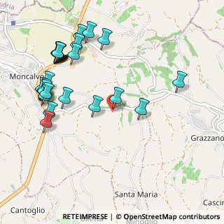 Mappa Strada Grazzano, 14036 Moncalvo AT, Italia (1.22692)