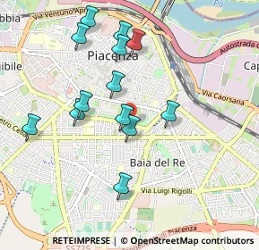 Mappa Via Alfonso Testa, 29122 Piacenza PC, Italia (0.91385)