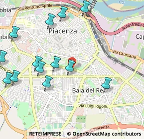 Mappa Via Alfonso Testa, 29122 Piacenza PC, Italia (1.23846)