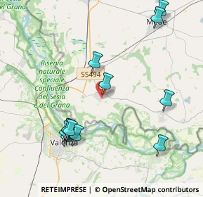 Mappa Via Po, 27030 Frascarolo PV, Italia (4.48167)