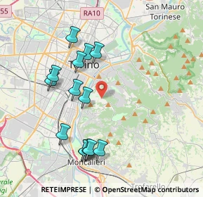 Mappa Strada Comunale da S. Vito a Revigliasco, 10133 Torino TO, Italia (3.91714)