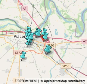 Mappa Viale Dell'Artigiato, 29122 Piacenza PC, Italia (2.49333)