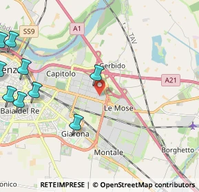 Mappa Viale Dell'Artigiato, 29122 Piacenza PC, Italia (3.33091)