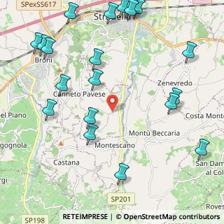 Mappa Frazione Monteveneroso, 27044 Canneto pavese PV, Italia (2.848)