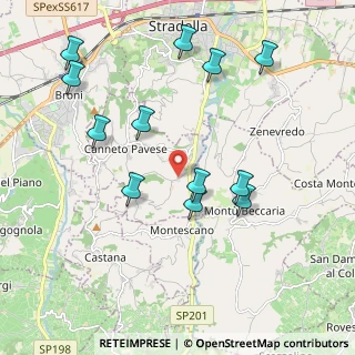 Mappa Frazione Monteveneroso, 27044 Canneto pavese PV, Italia (2.13333)