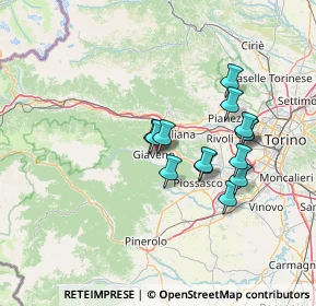 Mappa Piazza Don Calzolari, 10094 Giaveno TO, Italia (11.64071)