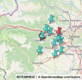 Mappa Piazza Don Calzolari, 10094 Giaveno TO, Italia (10.36333)