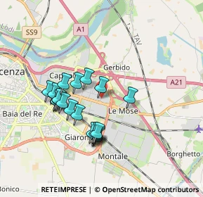 Mappa Via Del Commercio, 29122 Piacenza PC, Italia (1.607)