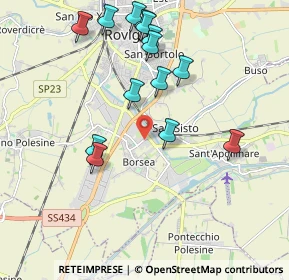 Mappa Viale dell'Artigianato, 45100 Borsea RO, Italia (2.04929)