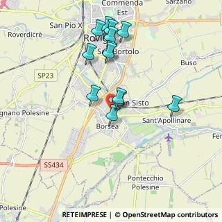 Mappa Viale dell'Artigianato, 45100 Borsea RO, Italia (1.79308)