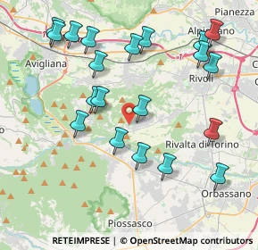 Mappa Via dei Platani, 10090 Villarbasse TO, Italia (4.395)