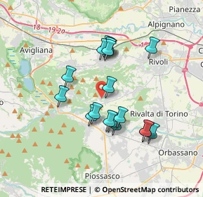 Mappa Via dei Platani, 10090 Villarbasse TO, Italia (3.11222)