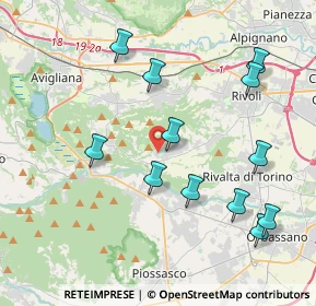 Mappa Via dei Platani, 10090 Villarbasse TO, Italia (4.2775)