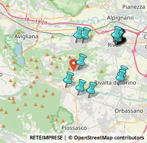 Mappa Via dei Platani, 10090 Villarbasse TO, Italia (4.4305)