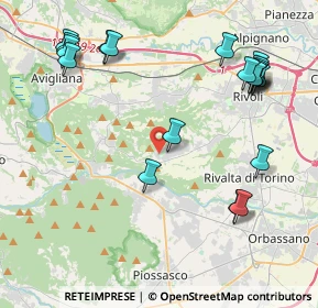 Mappa Via dei Platani, 10090 Villarbasse TO, Italia (5.065)