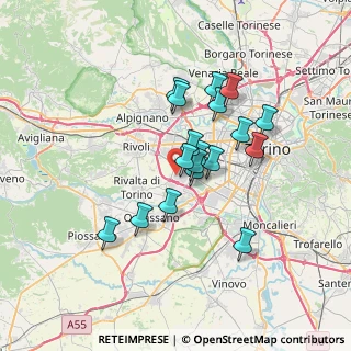 Mappa Strada Undicesima, 10098 Rivoli TO (5.60056)