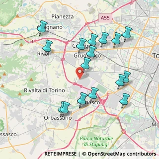 Mappa Strada Undicesima, 10098 Rivoli TO (4.04059)