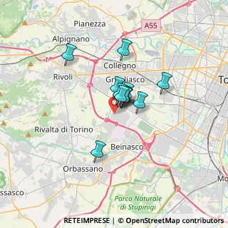 Mappa Strada Undicesima, 10098 Rivoli TO (2.00167)