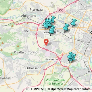 Mappa Strada Undicesima, 10098 Rivoli TO (3.96357)